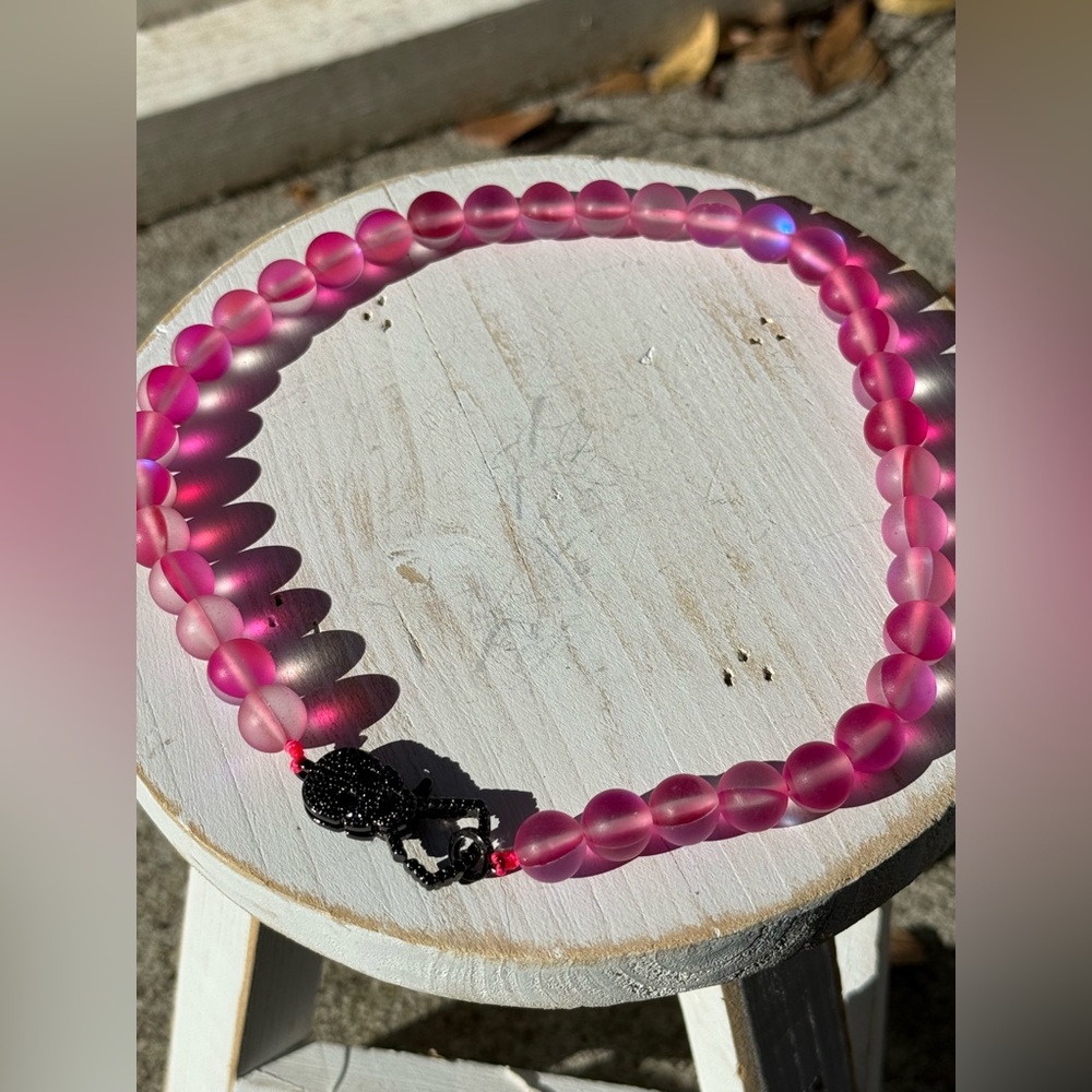 Pink Glass Choker💀